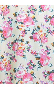  Floral Print Shirt in Yellow