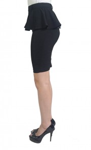 Peplum Skirt in Black