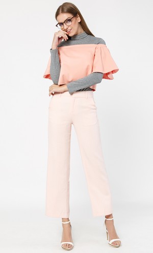 Lena Off Shoulder Top in Dusty Pink