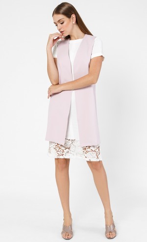 Freya Vest in Dusty Lilac