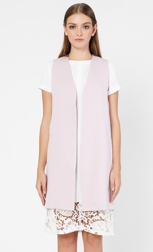 Freya Vest in Dusty Lilac