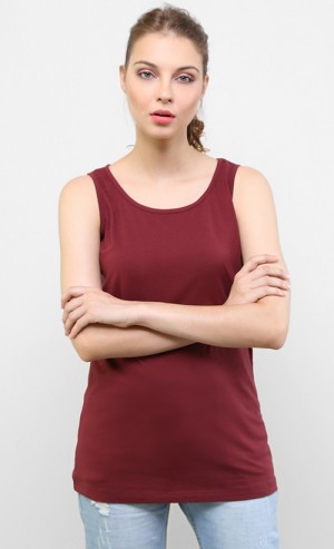 Tank Top in Maroon