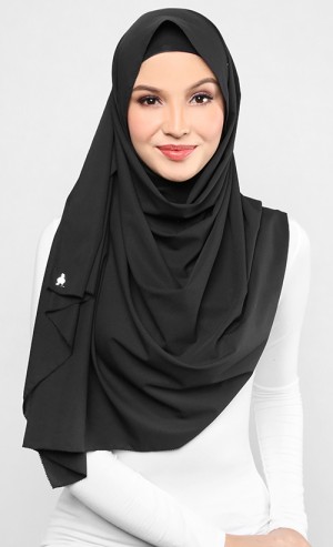 Peachskin Scarf in Black Orchid