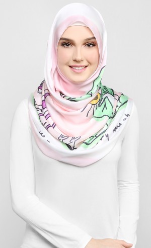 The Mother's Day Scarf and Twilly in Pink