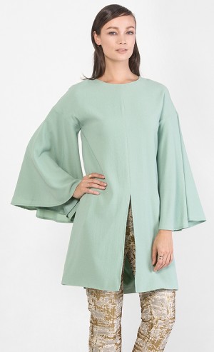 Leola Tunic Top in Light Green 