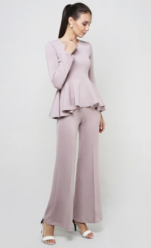 Lofa Palazzo Bell Bottoms in Dusty Pink