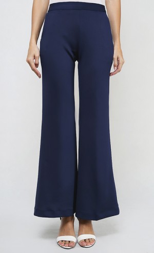 Lofa Palazzo Bell Bottoms in Dark Blue