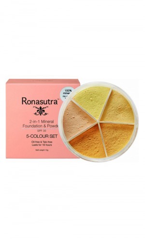 2-in-1 Mineral Foundation & Powder 5 Colour Set