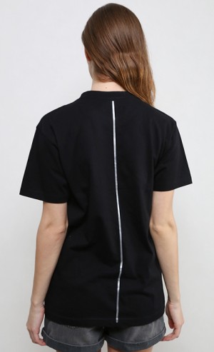 Line Up or Down Top in Grey