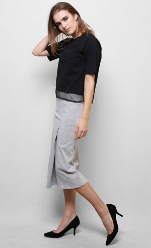 Easy Skirt in Grey