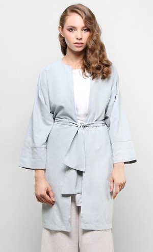 Packable Overcoat in Grey