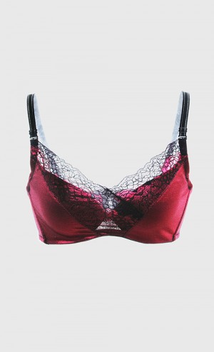 Mila Pink Label Bra in Red