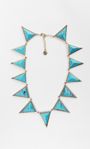 Triangle Theorem Collar Necklace in Gold
