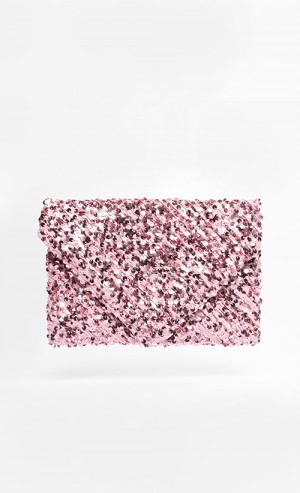 Sparkle Clutch in Pink
