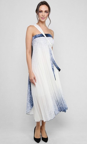 Stardust Maxi Wrap Dress in Blue