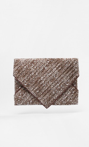 Tropicana Series Clutch in Brown