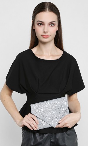 Sparkle Clutch in Silver