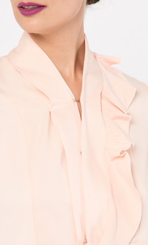 Geoautumn Modern Kurung Set in Peach , Pink and Off White