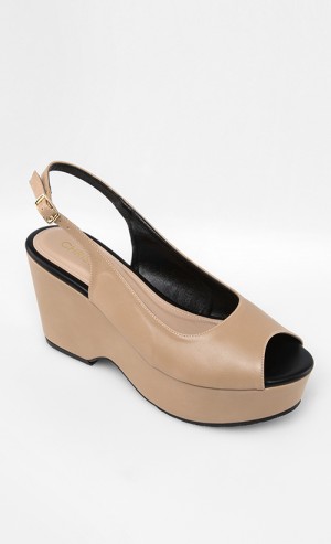 Chelsea Wedges in Khaki