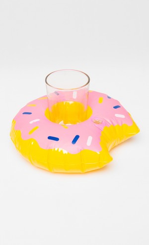 Mini Donut Drink Holder Float Set in Multi
