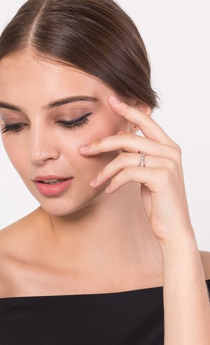 Orbit Chain Ring in Silver