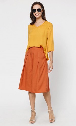 Renee Blouse in Mustard