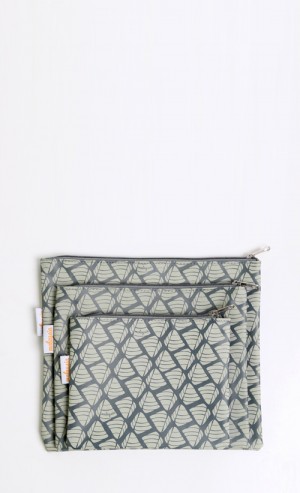 Nasi Pegang-Pegang 3-in-1 Pouch in Grey