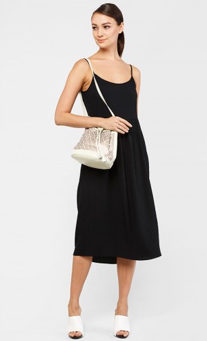 Mini Bucket Bag in Champagne