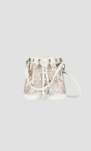 Mini Bucket Bag in Champagne