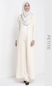 (Petite) Long Cardigan in Cream