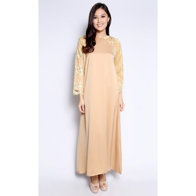 Nabila Jubah in Gold