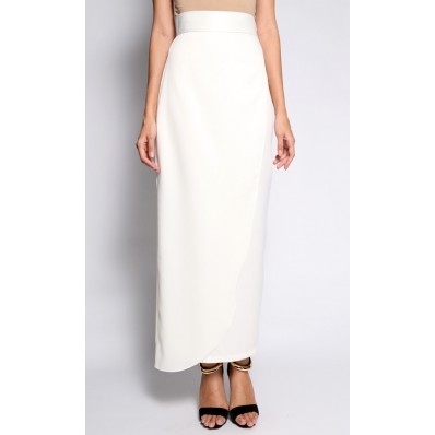 Plain Skirt in Off White