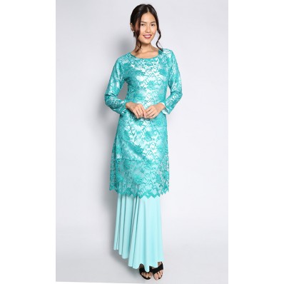 Teja Kurung in Turquoise