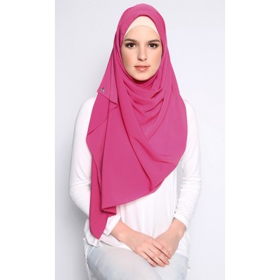 Crepe Shawl in Bubblegum