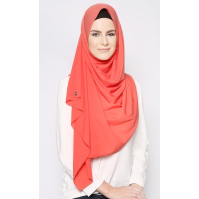 Peachskin Scarf in Tango Tangerine