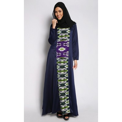 Farra Zahra Jubah in Dark Blue