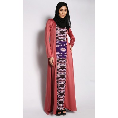 Farra Aisha Jubah in Dusty Salmon