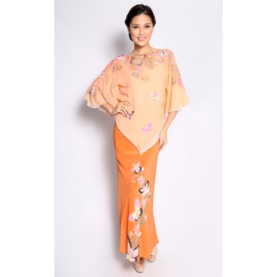 Double Layer Kurung in Orange
