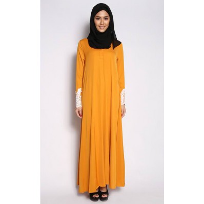 Asiah Nursing Dress in Mustard