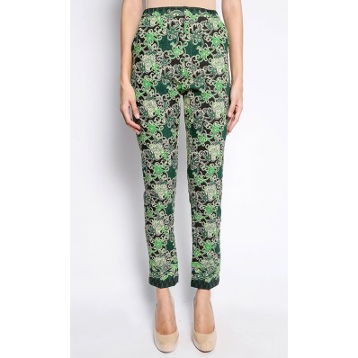 Xenia Long Pants in Dark Green