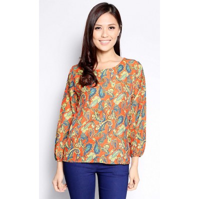 Lorna Blouse in Orange