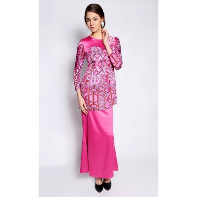 Dhalia Kurung Modern in Pink