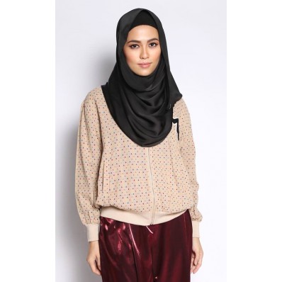 Madeena Baseball Jacket in Brown