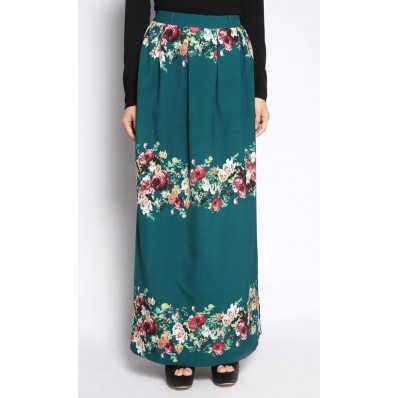Miranda Floral Skirt in Green