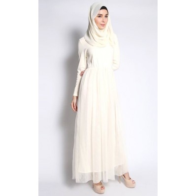 Abella Dress in Beige