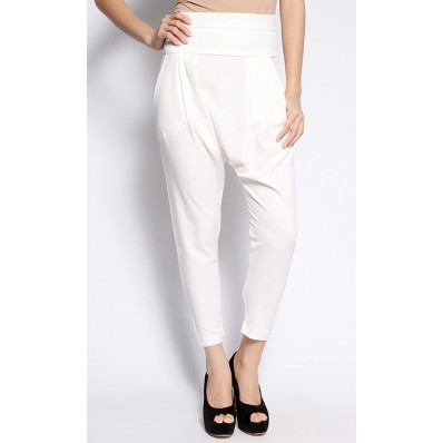 Harem Pants in White
