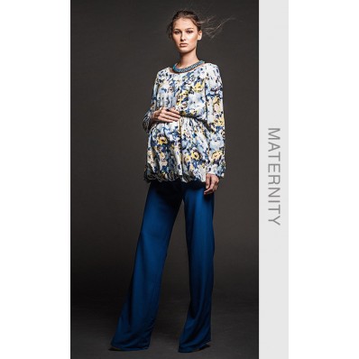 Iza Top in Floral Blue