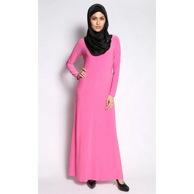 Long Sleeved Inner Dress in Pink