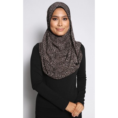 Melati Printed Shawl in Black