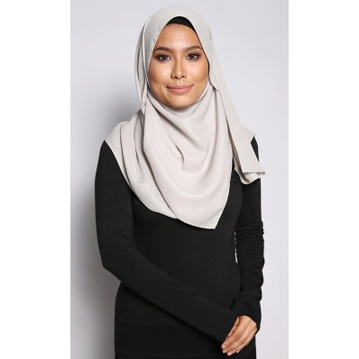 Salma Metallic Chiffon Shawl in Grey